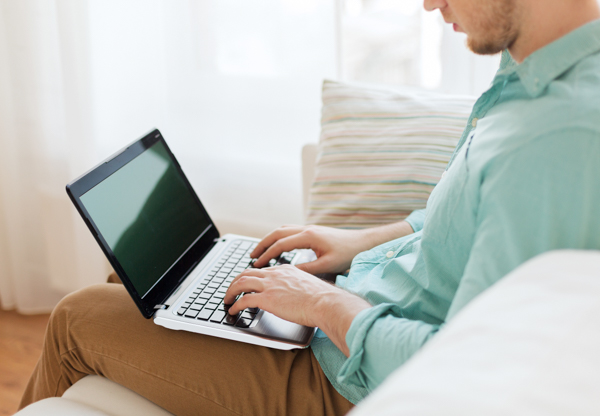 Blogging on a Laptop