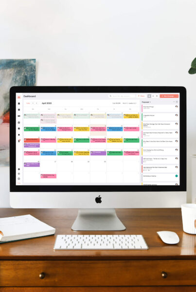 A sample content calendar created with InfluenceKit