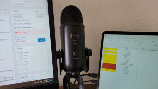 Podcasting Microphone for Audio Transcription