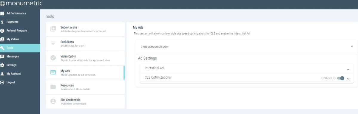 Monumetric Review Settings