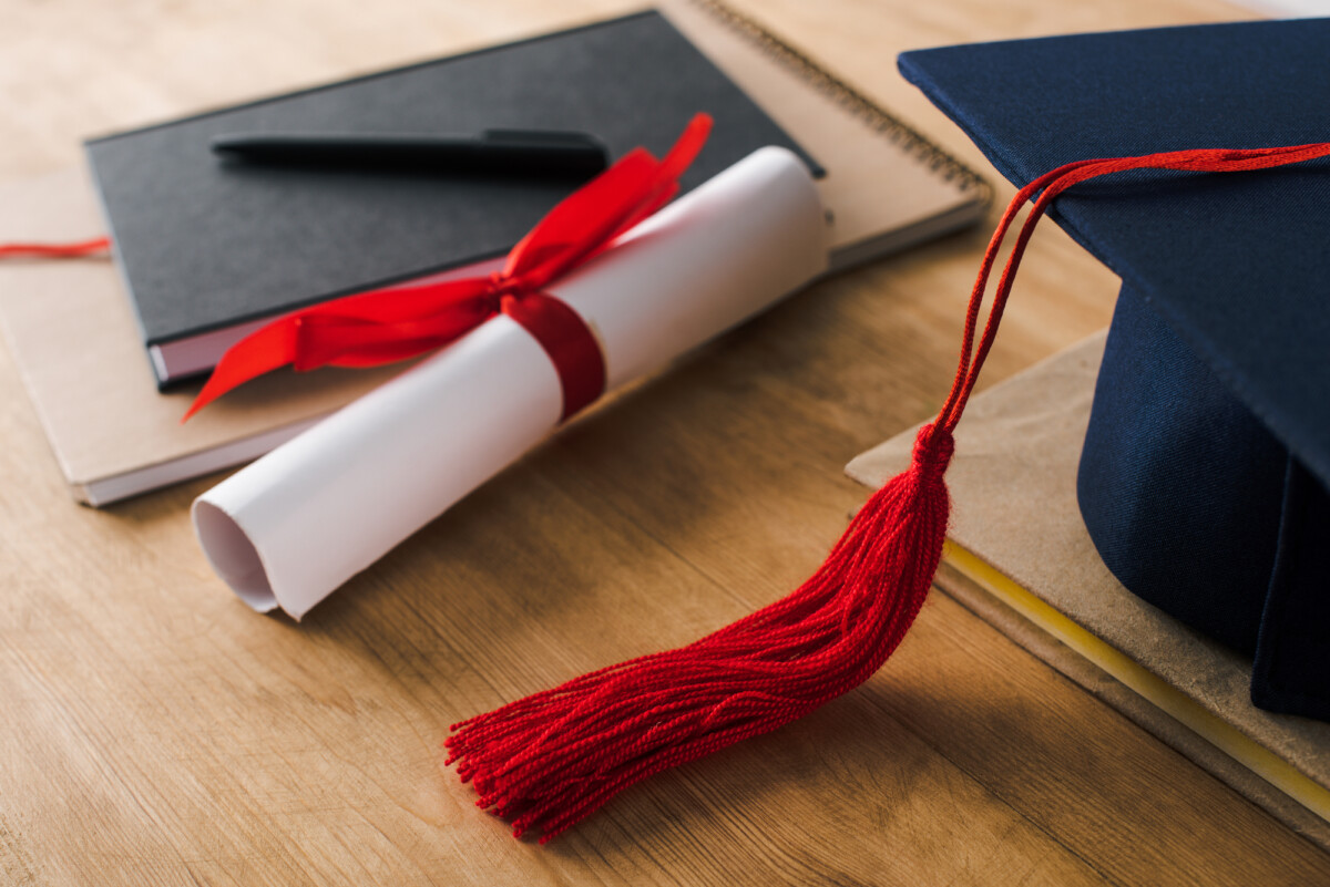 Graduation Cap and Diploma